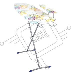 Доска гладильная НИКА ЛИНА 1, размер 112х34,5 материал: ДСП,  два положения высоты h-70, h-80 см, выдвижная подставка под утюг, съемный подрукавник.
