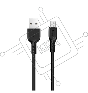 Кабель USB 2.0 hoco X13, AM/microBM, черный, 1м