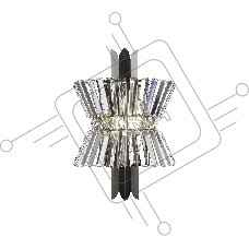 Настенный светильник Ambrella light LH41032/2 BK/CL черный/прозрачный E14*2 max 40W 310*180*460