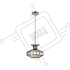 Светильник Ambrella light TR5850 BK/CL черный/прозрачный E27 max 40W D240*1200