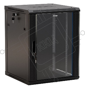 Шкаф настенный Hyperline TWB-1245-GP-RAL9004 19-дюймовый (19
