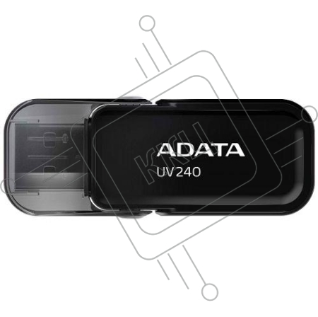 Флеш диск 64GB ADATA UV240, USB 2.0, Черный