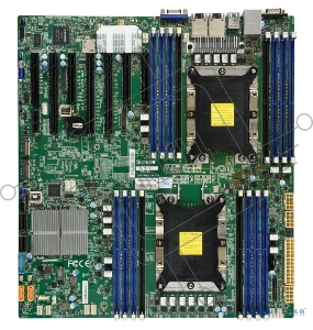 Материнская плата Supermicro MBD-X11DPH-T-B, 2xLGA 3647, Intel C622, 16xDDR4, 2xRJ45 10GBase-T, 10xSATA3 (6Gbps) RAID 0,1,5,10, 7xUSB 3.0, 1xVGA, 1xCOM, 3xPCI-E 3.0 x16 + 4xPCI-E 3.0 x8, E-ATX, Bulk