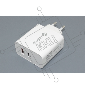 Блок питания (сетевой адаптер) Amperin USB-C (YDS-TC065-011PK) 65W, white