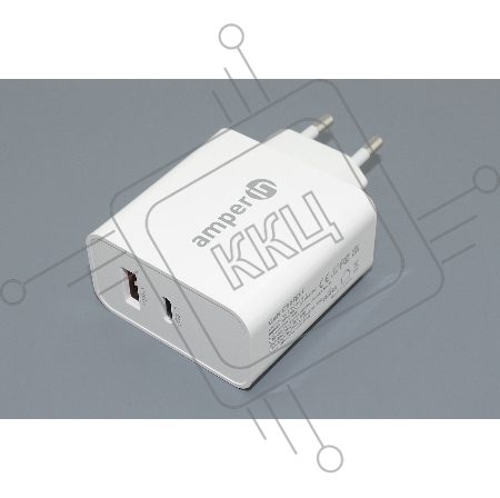 Блок питания (сетевой адаптер) Amperin USB-C (YDS-TC065-011PK) 65W, white