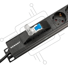 Блок распределения питания Rexant для 19