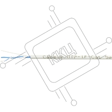 Кабель информационный Cabeus UTP-1P-Cat.5e-SOLID-LSZH-GY-500 кат.5E U/UTP 1 пара LSZH внутренний 500м серый