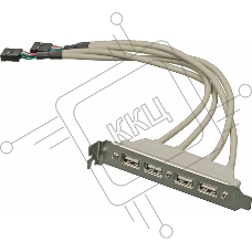 Контроллер Noname USB Bracket 4xUSB2.0 Bulk