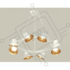 Светильник Ambrella light XB9195101/8 SWH/PYG/CL белый песок/золото желтое полированное/прозрачный GX53 (C9195, N8144)
