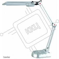 Лампа настольная CAMELION KD-017A С03  серебро в к-те база+струбцина 11W