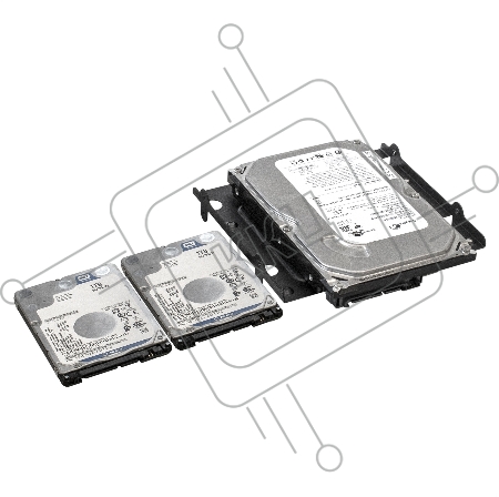 Салазки (переходник) ExeGate EX292549RUS HD-MFT5M металлические мультифункциональные для установки 4xHDD/SSD 2.5