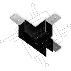 GL1036 BK черный коннектор T-образный для накладного шинопровода Magnetic 220V 105*75*52