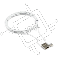 Кабель USB Cablexpert CC-USB-AP2MWP AM/Apple, для iPhone5/6 Lightning, 1м, белый, пакет