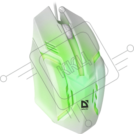 Мышь проводная Defender Cyber MB-560L [52561] {, 7 цветов, 3 кнопки,1200dpi, белый}