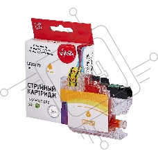 Струйный картридж Sakura LC3617Y для Brother, желтый, 10 мл., 550 к.