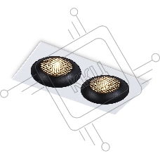 Светильник встраиваемый Ambrella light TN102732/2 WH/BK белый/черный GU5.3 175*92*23
