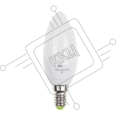 Лампа светодиодная PLED-ECO-C37 5Вт свеча 4000К белый E14 400лм 220-240В JazzWay 1036865A