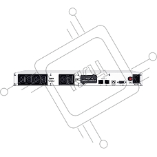 Источник бесперебойного питания CyberPower Line-Interactive OR1000ELCDRM1U 1000VA/600W С13(4+2)