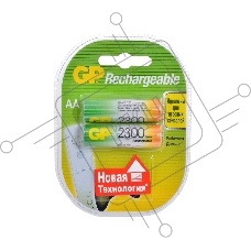 Аккумулятор GP Rechargeable NiMH 230AAHC 2300mAh AA (2 шт. в уп-ке)