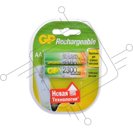 Аккумулятор GP Rechargeable NiMH 230AAHC 2300mAh AA (2 шт. в уп-ке)