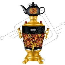 Чайник ЭЛИС ЭЛ-4022 электросамовар(Мощность 2200Вт, емкость, 4.0л, корпус из нерж. стали, съемный шнур, полированное покрытие корпуса, функция поддержания температурного режима, индикатор работы, дисковый нагреват. элемент, керамический заварной чайник 1.