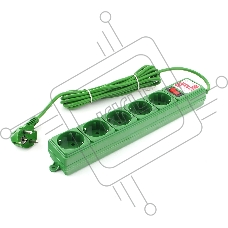 Фильтр-удл. Power Cube PC 3м 5р, зел. 10А/2,2кВт