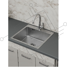 Мойка кухонная из нержавеющей стали BAU SOUL КТ5050S SATIN, сифон EASY CLEAN в комплекте.