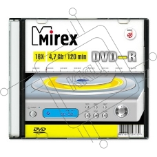 Диск DVD-R Mirex 4.7 Gb, 16x, Slim Case (1), (1/200)