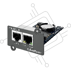 Карта удаленного управления CyberPower SNMP для источника бесперебойного питания серий OL, OLS, PR, OR, ПО PowerPanel® Business Edition, совместимость с ENVIROSENSOR, 0.15х0.15х0.07м., 0.2кг. Remote management SNMP card for OL, OLS, PR, OR series UPSs, Po