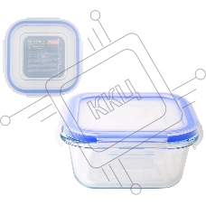 Контейнер из жаропрочного стекла с крышкой из пластика, 0,53 л, CRISTALLINO, tm Mallony