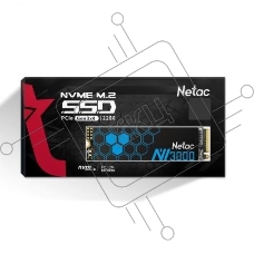 Накопитель SSD Netac NV3000, 2TB, PCIe 3.0 x4, M.2 2280, NVMe, R/W 3100/2100, с радиатором