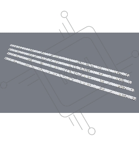 Светодиодная подсветка GJ-DLEDII P5-400-D409-V7 (комплект 4шт)