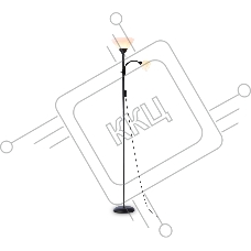 Светильник Ambrella light TR97629/2 BK черный E27+E14 max 40W D245/100*1770