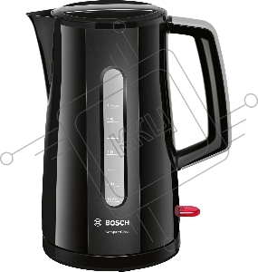 Чайник электрический Bosch TWK3A013 1.7л. 2400Вт черный (корпус: пластик)