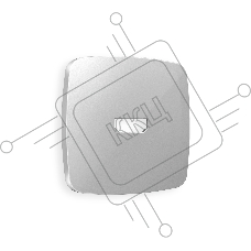 Лицевая панель OMEGA (Серебро глянец) для HDMI розетки QUANT OP4140