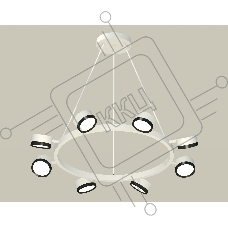 Светильник Ambrella light XB9195151/8 SWH/PBK белый песок/черный полированный GX53 (C9195, N8113)