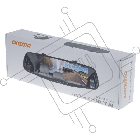 Видеорегистратор Digma FreeDrive 303 MIRROR DUAL черный 1.3Mpix 1080x1920 1080p 120гр. GP2248