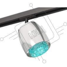 Светильник Ambrella light XT1143010 PSL/BL/SBK серебро полированное/голубой/черный песок MR16 GU5.3 (A2537, C1143, N7194)