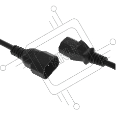 Кабель KingPrice KP-PC-C13-C14-1.5m IEC C13 IEC C14 1.5м черный
