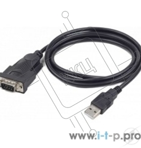 Конвертер USB->SERIAL Cablexpert UAS-DB9M-02 AM/DB9M, 1,5 м, PL2303TA, WinXP-Win8, черный, пакет