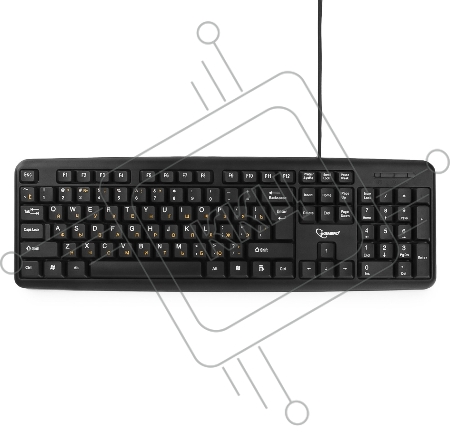 Клавиатура Gembird KB-8320UXL-BL, черный, USB, кабель 2 м., 104 клавиши
