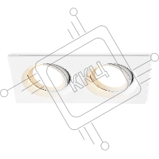 Светильник Ambrella light TN1145/2 WH белый IP44 GU5.3/2 180*95*38