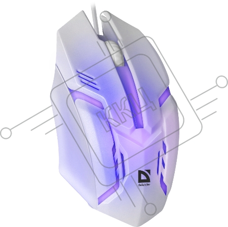 Мышь проводная Defender Cyber MB-560L [52561] {, 7 цветов, 3 кнопки,1200dpi, белый}