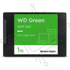 Накопитель SSD WD Green WDS100T3G0A, 1000Gb, SATA III, 2.5