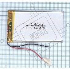 Аккумулятор Li-Pol (батарея) 3.5*45*75мм 2pin 3.7V/1200mAh