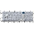 Клавиатура для ноутбука Asus X756 белый без рамки (горизонтальный Enter)