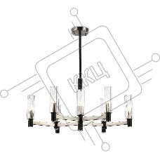 Люстра Ambrella light LH55503/9 SN/BK/CL сатин никель/черный/прозрачный E14*9 max 40W D760*760