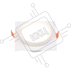 Встраиваемый светильник General GCL-GX53-H38 Аурум Квадратный Белый