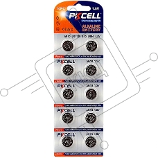 Щелочной/алкалиновый элемент питания PKCELL AG10-10B тип - LR54(AG10) 10 шт в блистере