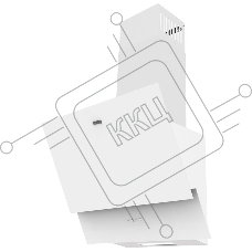 Вытяжка наклонная Korting KHC 65070 GW / 60см, электронное сенсорное управление Touch, 3 режима, 450 м3/ч., таймер, алюминиевый жировой фильтр, лампы освещения LED, ур.шума 50 дб, белое стекло